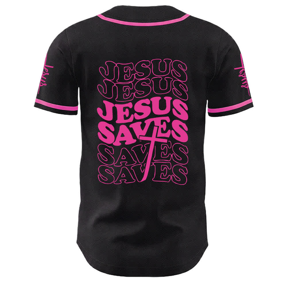 Christianartworkshop Jesus rettet Glaubensbekenntnis Unisex-Baseballtrikot - image 16