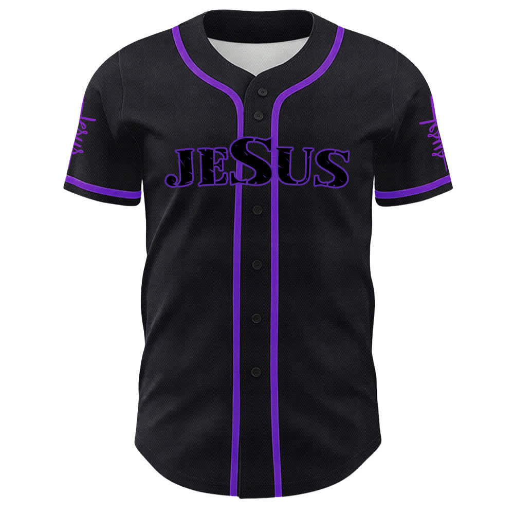 Christianartworkshop Du brauchst Jesus Glaubensbekenntnis Unisex Baseballtrikot - image 23