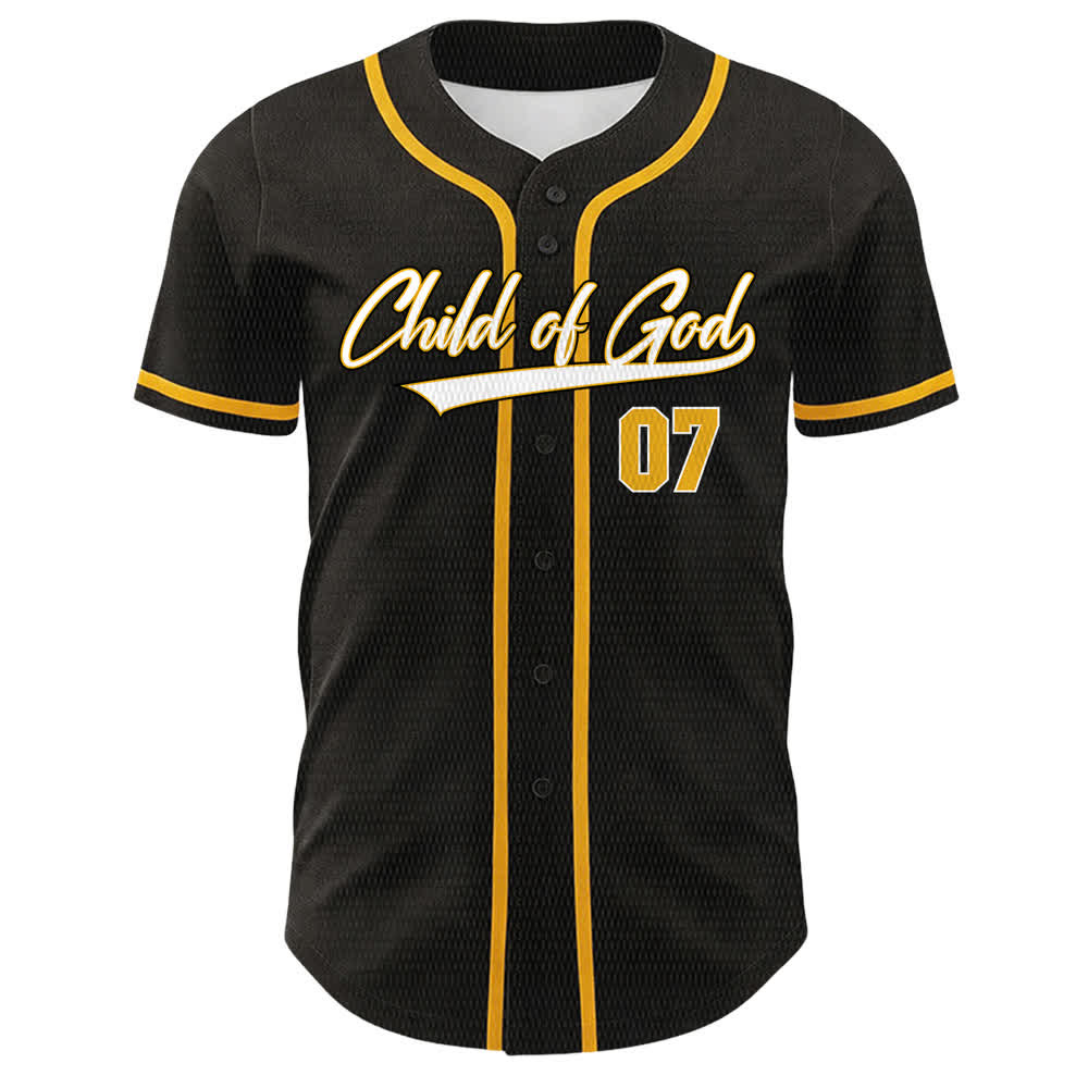 Christianartworkshop Kind Gottes Nummer 07 Unisex-Baseballtrikot - image 1