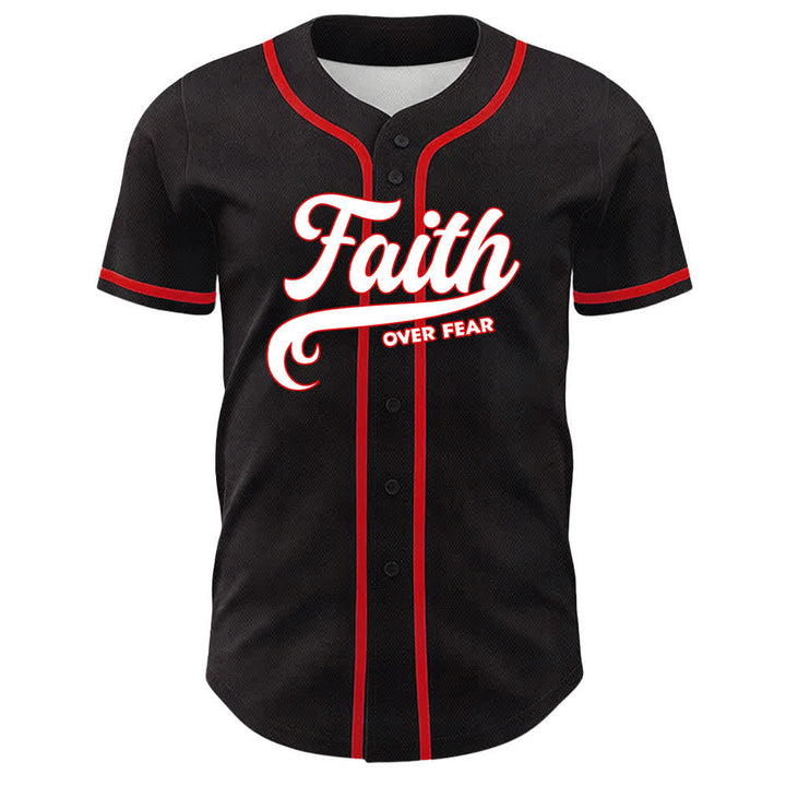 Christianartworkshop Glaube statt Angst – Unisex-Baseballtrikot mit Lamm-Kreuz-Totenkopf-Motiv - image 5