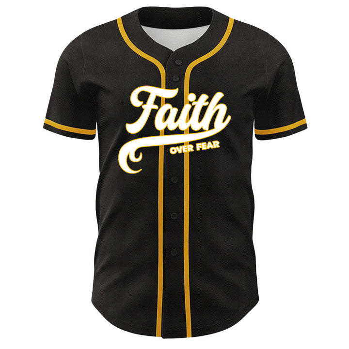 Christianartworkshop Glaube statt Angst – Unisex-Baseballtrikot mit Lamm-Kreuz-Totenkopf-Motiv - image 2