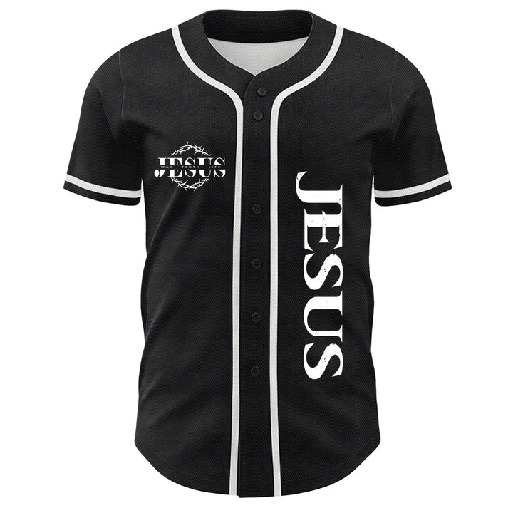 Christianartworkshop Dornenkrone Jesus Weg Wahrheit Leben Grafik Unisex Baseballtrikot - image 11