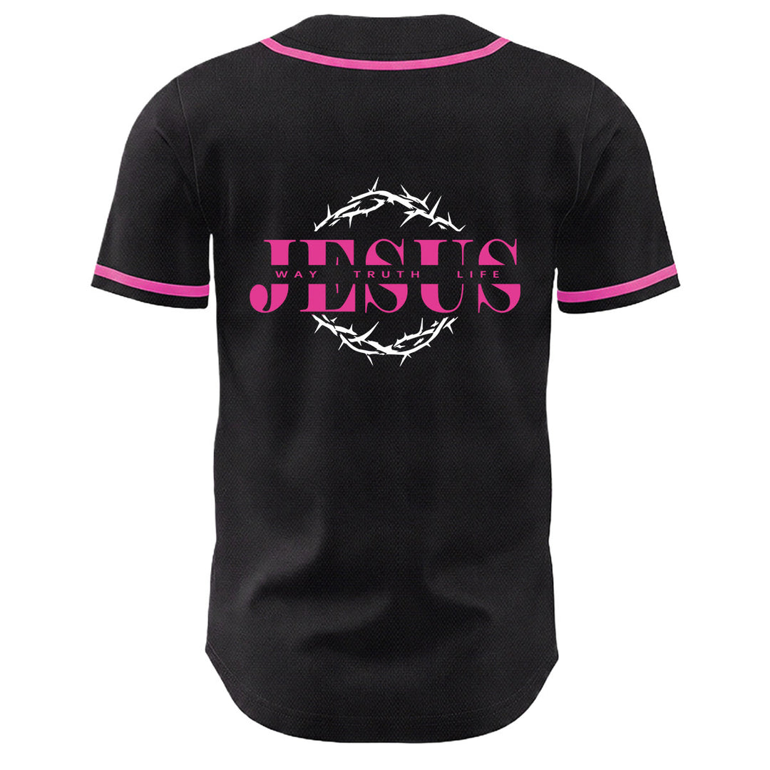 Christianartworkshop Dornenkrone Jesus Weg Wahrheit Leben Grafik Unisex Baseballtrikot - image 13