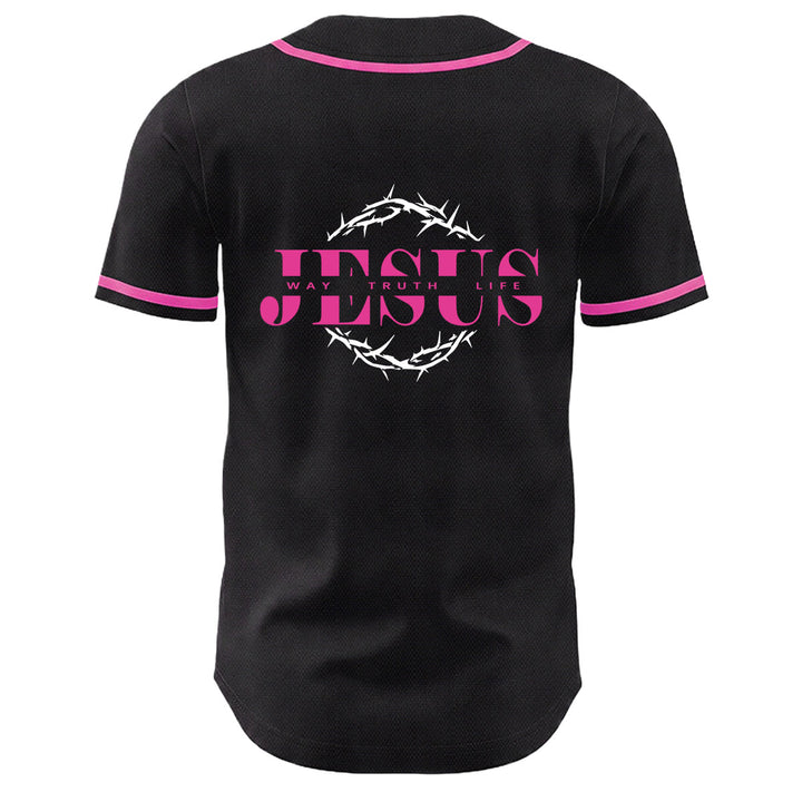 Christianartworkshop Dornenkrone Jesus Weg Wahrheit Leben Grafik Unisex Baseballtrikot - image 13