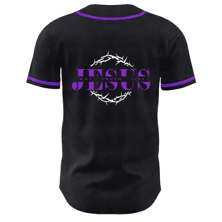 Christianartworkshop Dornenkrone Jesus Weg Wahrheit Leben Grafik Unisex Baseballtrikot - image 25