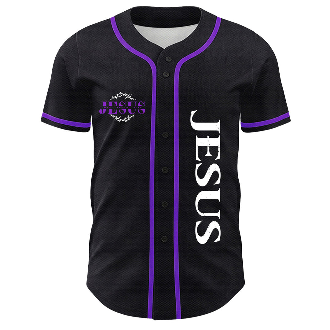 Christianartworkshop Dornenkrone Jesus Weg Wahrheit Leben Grafik Unisex Baseballtrikot - image 26