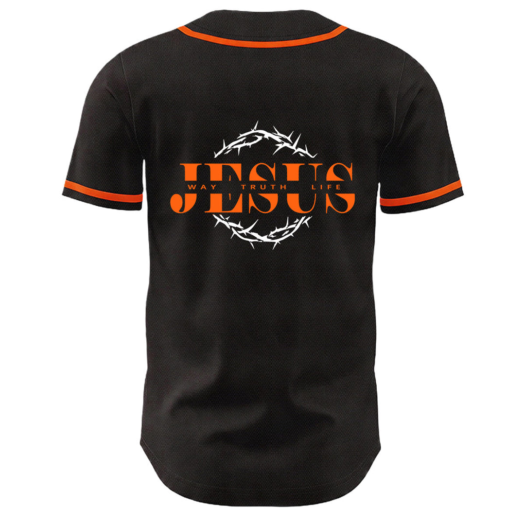 Christianartworkshop Dornenkrone Jesus Weg Wahrheit Leben Grafik Unisex Baseballtrikot - image 19
