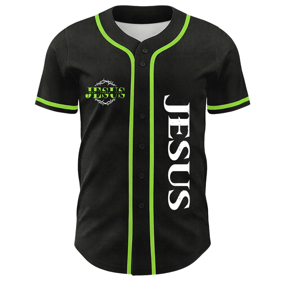 Christianartworkshop Dornenkrone Jesus Weg Wahrheit Leben Grafik Unisex Baseballtrikot - image 22