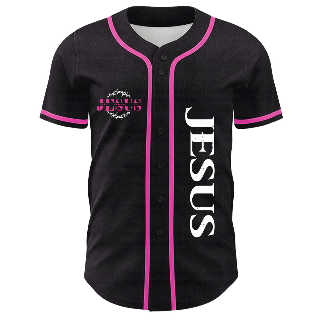 Christianartworkshop Dornenkrone Jesus Weg Wahrheit Leben Grafik Unisex Baseballtrikot - image 14