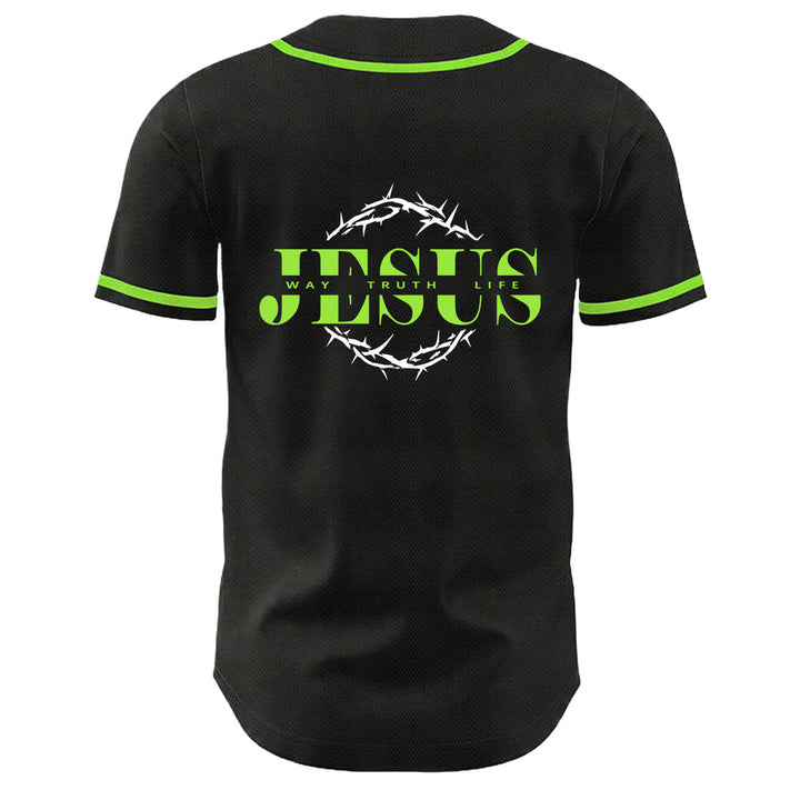 Christianartworkshop Dornenkrone Jesus Weg Wahrheit Leben Grafik Unisex Baseballtrikot - image 23