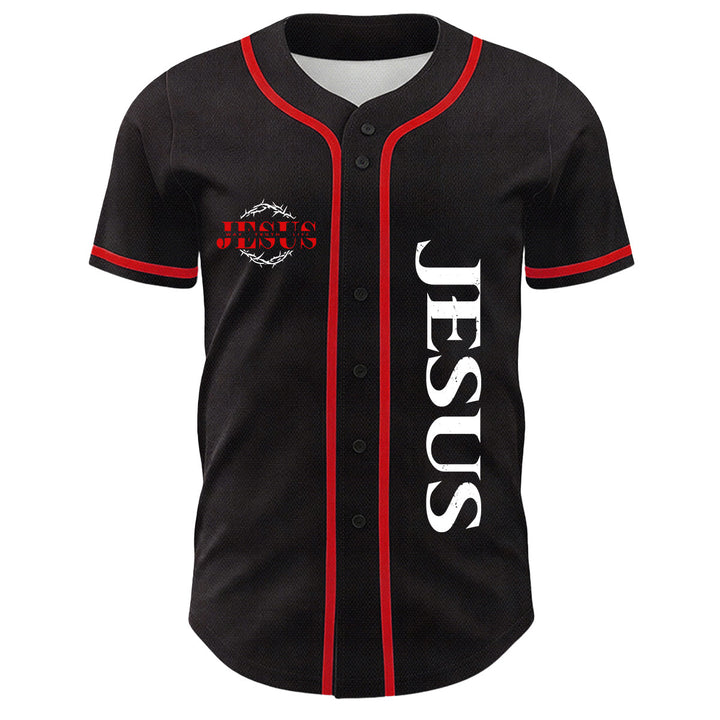 Christianartworkshop Dornenkrone Jesus Weg Wahrheit Leben Grafik Unisex Baseballtrikot - image 17