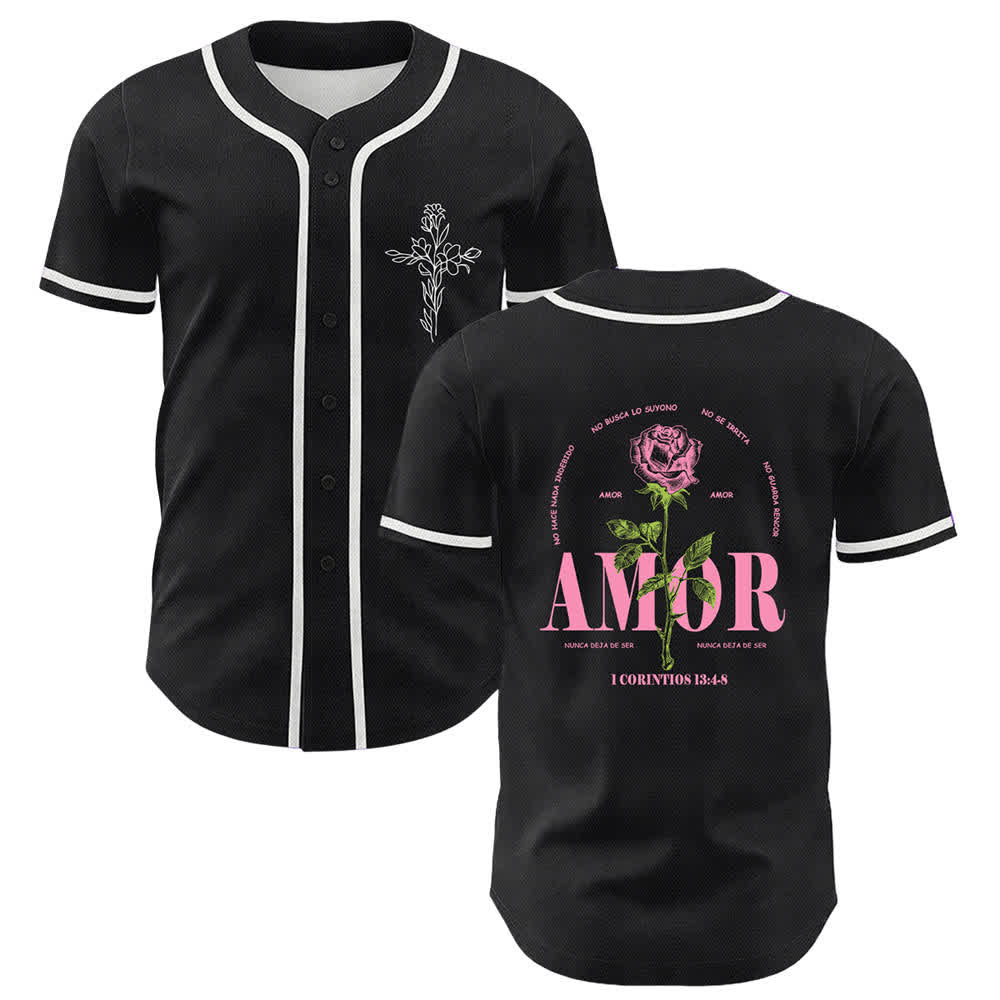 Christianartworkshop Glaube statt Angst Lammschädel Kreuz Christliches Unisex-Baseballtrikot - Weiß - 5XL - image 12