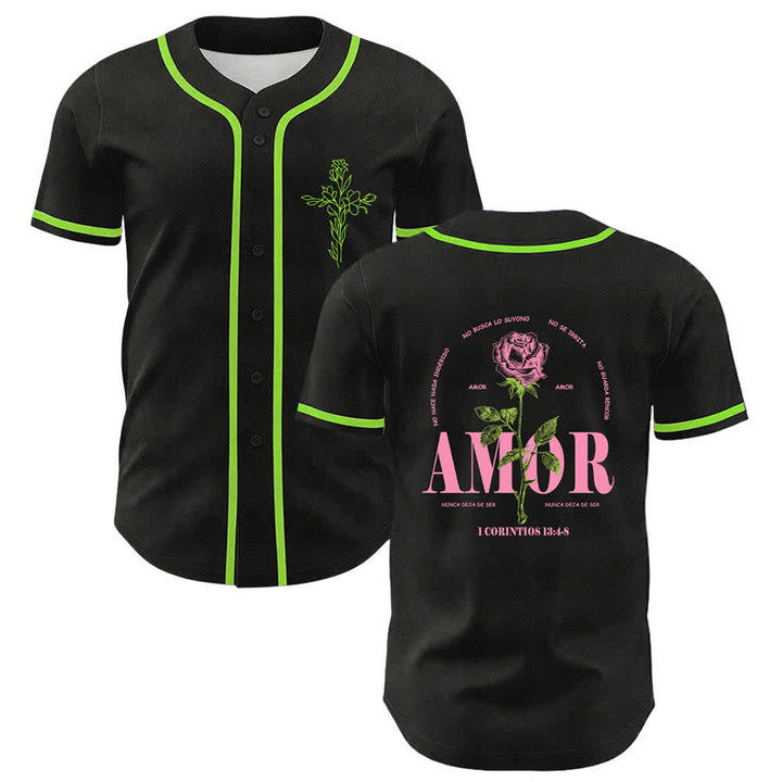 Christianartworkshop Glaube statt Angst Lammschädel Kreuz Christliches Unisex-Baseballtrikot - Hellgrün - 5XL - image 21