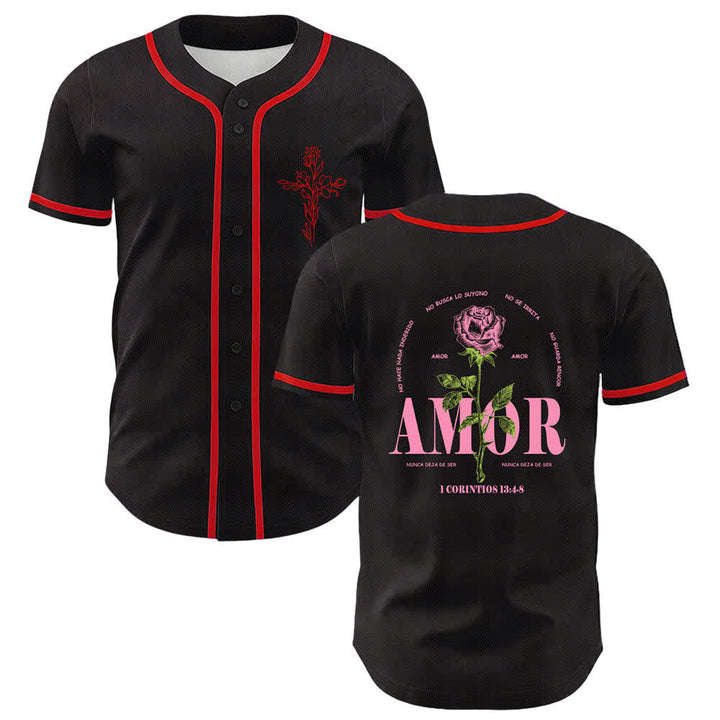 Christianartworkshop Glaube statt Angst Lammschädel Kreuz Christliches Unisex-Baseballtrikot - Rot - 5XL - image 15