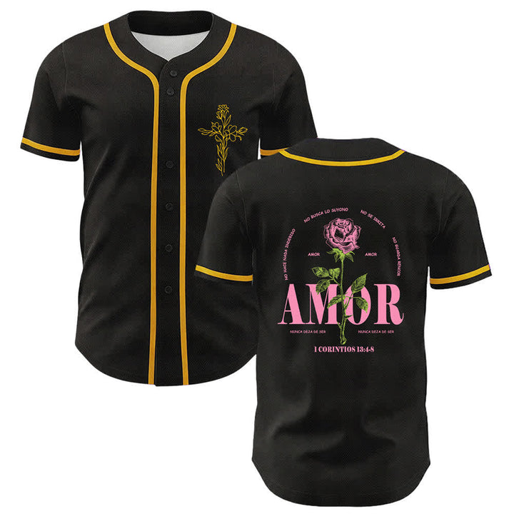 Christianartworkshop Glaube statt Angst Lammschädel Kreuz Christliches Unisex-Baseballtrikot - Gelb - 5XL - image 3