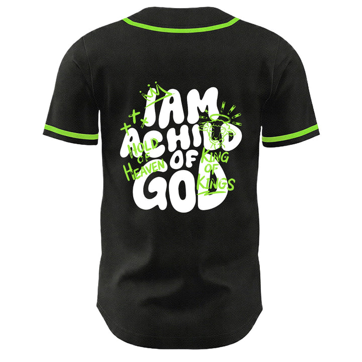 Christianartworkshop Ich bin ein Kind Gottes Lammkronen-Grafik Unisex-Baseballtrikot - image 22