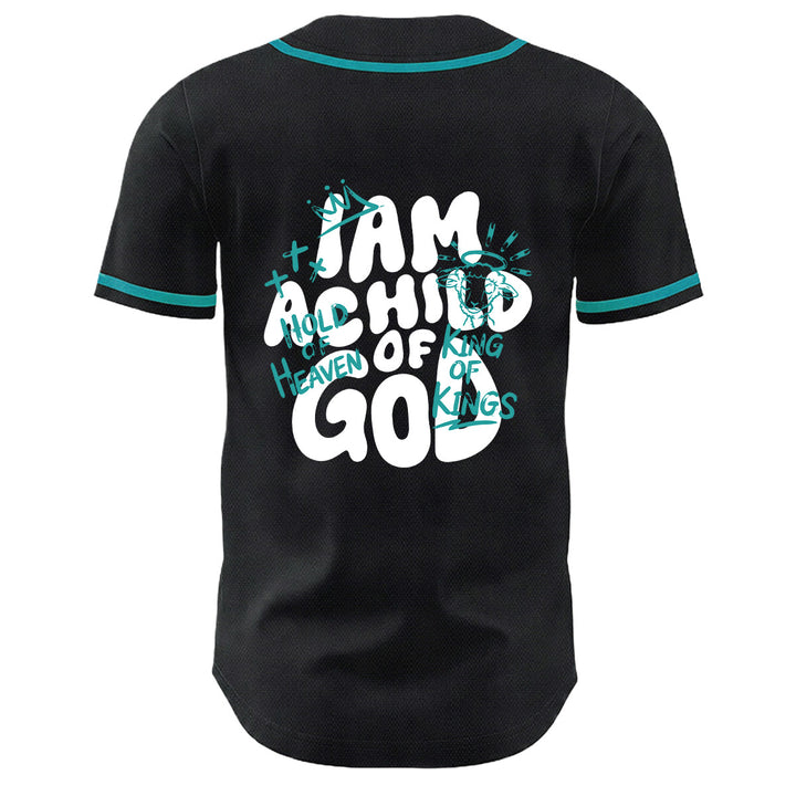 Christianartworkshop Ich bin ein Kind Gottes Lammkronen-Grafik Unisex-Baseballtrikot - image 25