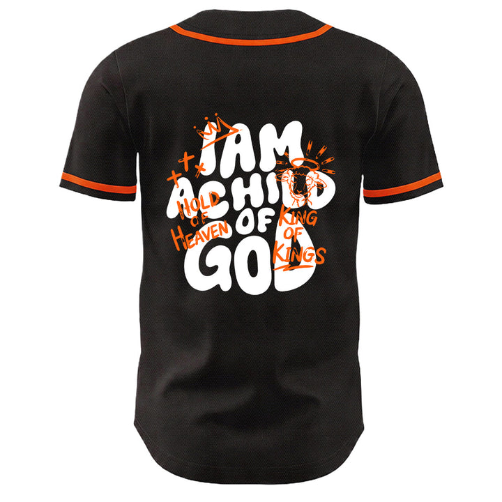 Christianartworkshop Ich bin ein Kind Gottes Lammkronen-Grafik Unisex-Baseballtrikot - image 19
