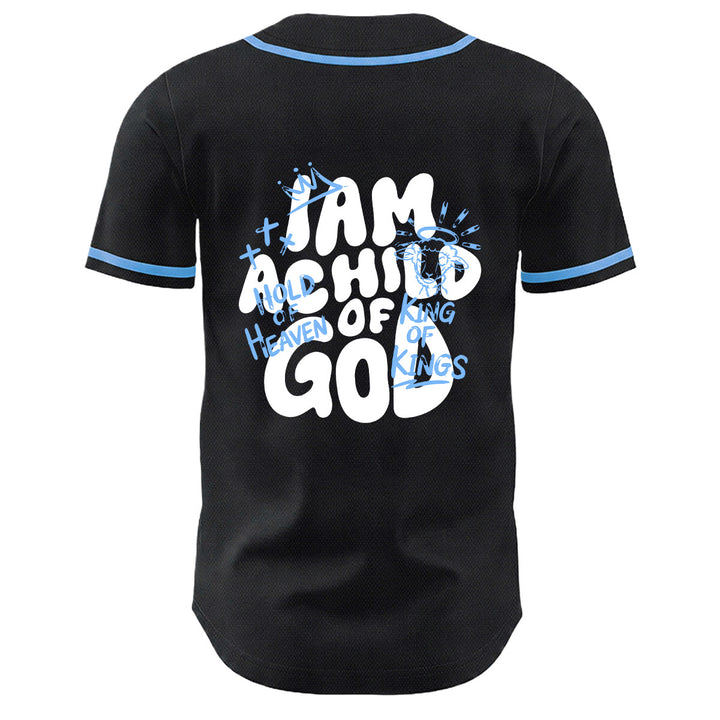 Christianartworkshop Ich bin ein Kind Gottes Lammkronen-Grafik Unisex-Baseballtrikot - image 7