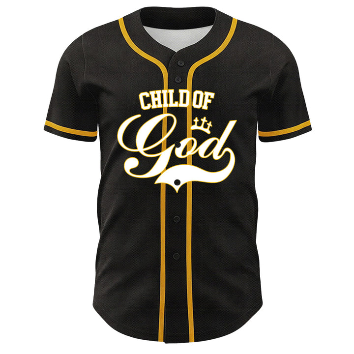 Christianartworkshop Ich bin ein Kind Gottes Lammkronen-Grafik Unisex-Baseballtrikot - image 2