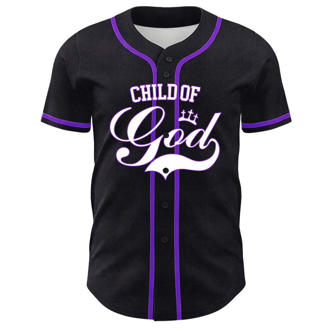 Christianartworkshop Ich bin ein Kind Gottes Lammkronen-Grafik Unisex-Baseballtrikot - image 5