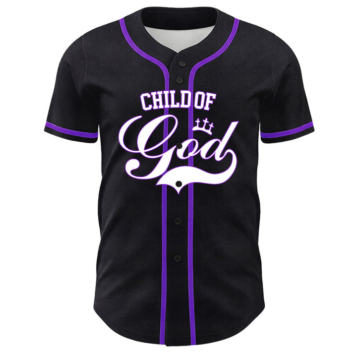 Christianartworkshop Ich bin ein Kind Gottes Lammkronen-Grafik Unisex-Baseballtrikot - image 5