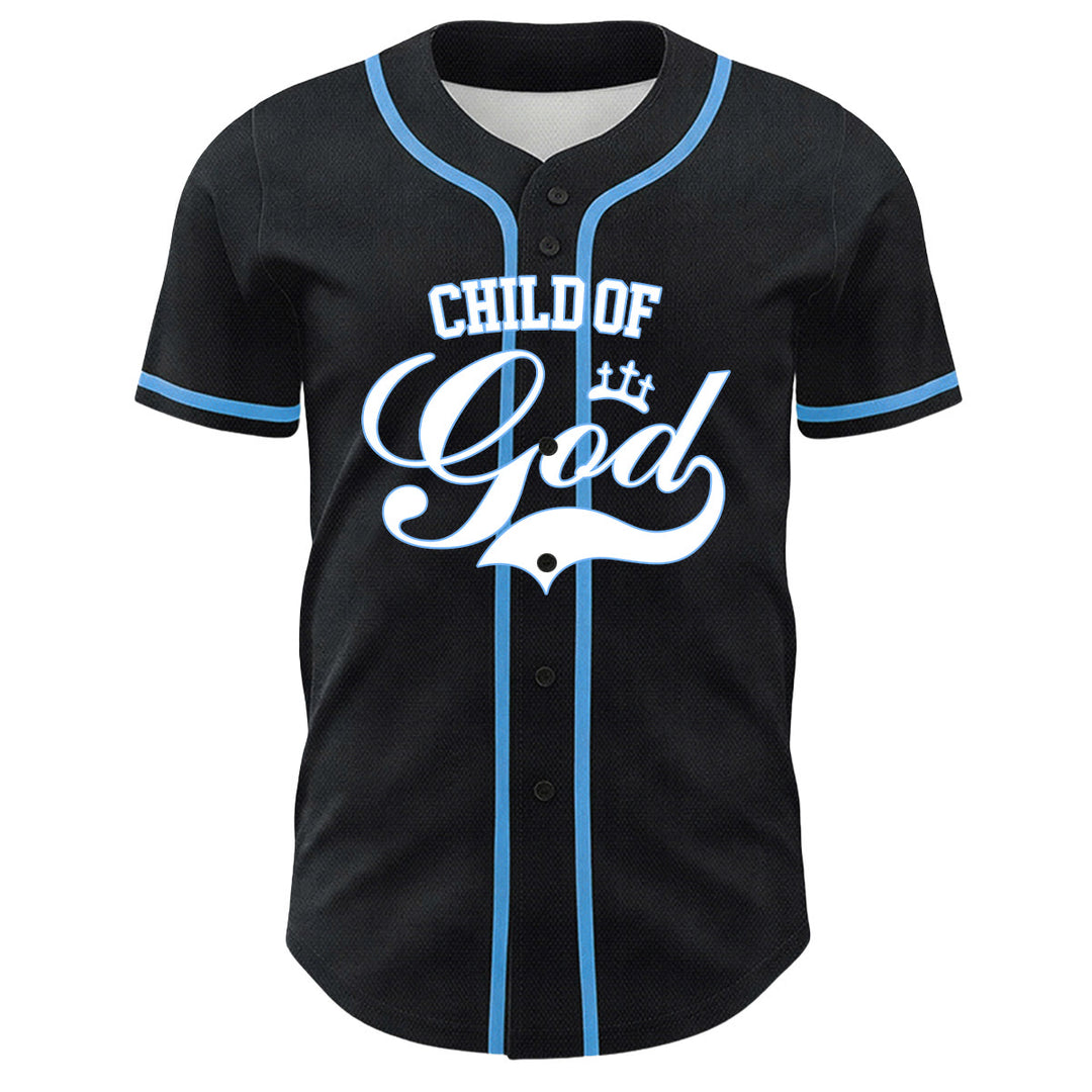 Christianartworkshop Ich bin ein Kind Gottes Lammkronen-Grafik Unisex-Baseballtrikot - image 8