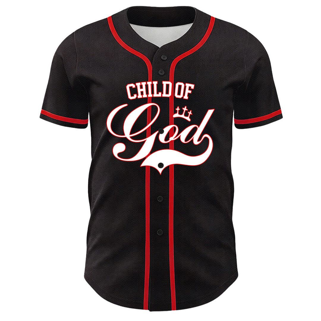 Christianartworkshop Ich bin ein Kind Gottes Lammkronen-Grafik Unisex-Baseballtrikot - image 17