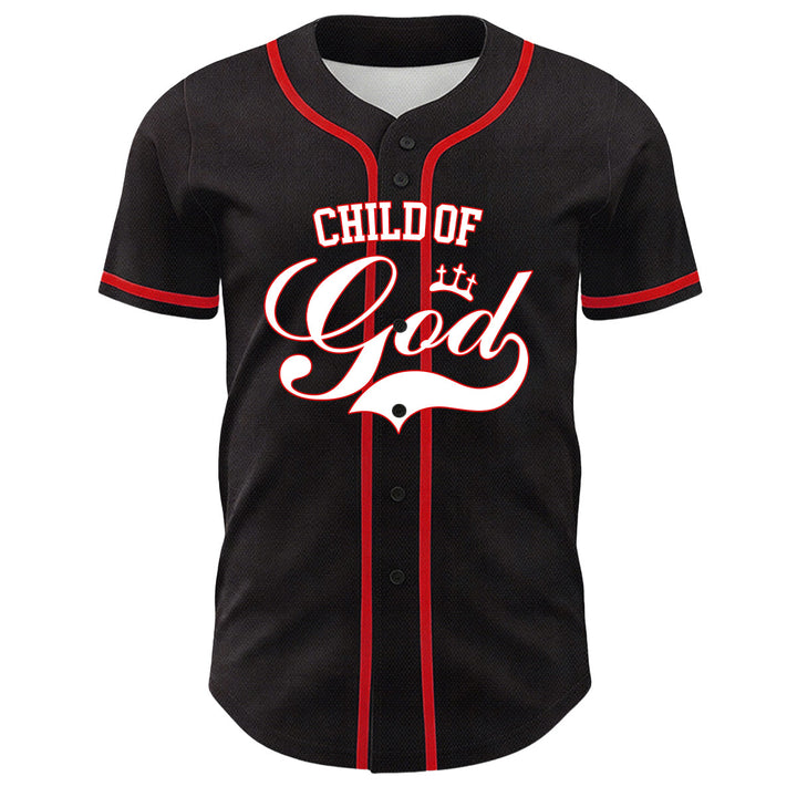 Christianartworkshop Ich bin ein Kind Gottes Lammkronen-Grafik Unisex-Baseballtrikot - image 17