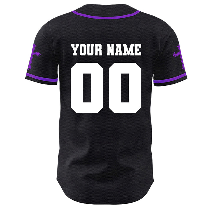 Christianartworkshop Jesus Kreuzigung Benutzerdefinierter Name Nummer Kreuz Ärmel Unisex Baseballtrikot - image 30