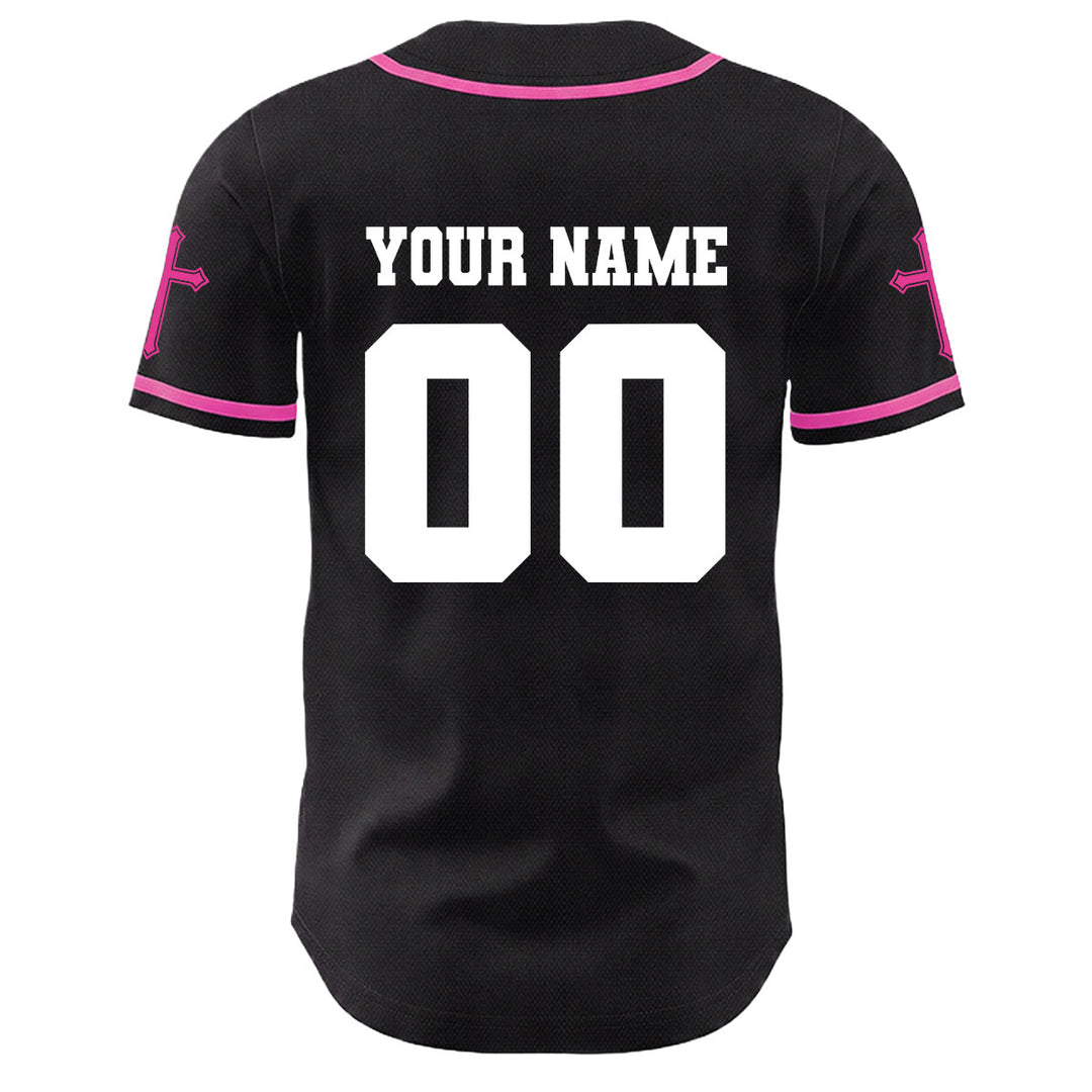 Christianartworkshop Jesus Kreuzigung Benutzerdefinierter Name Nummer Kreuz Ärmel Unisex Baseballtrikot - image 18