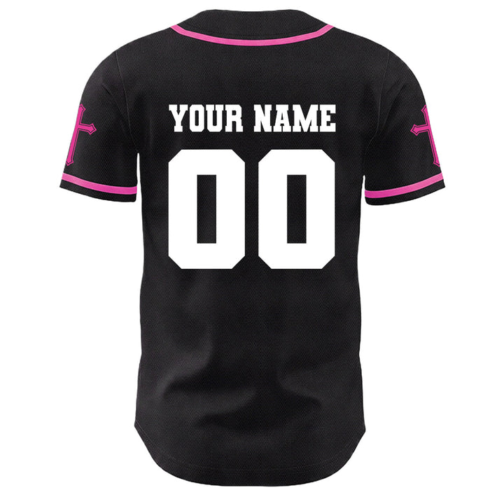 Christianartworkshop Jesus Kreuzigung Benutzerdefinierter Name Nummer Kreuz Ärmel Unisex Baseballtrikot - image 18