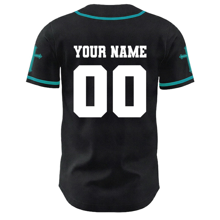 Christianartworkshop Jesus Kreuzigung Benutzerdefinierter Name Nummer Kreuz Ärmel Unisex Baseballtrikot - image 34