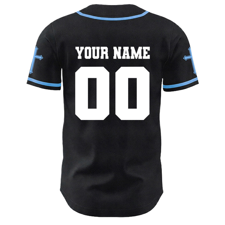 Christianartworkshop Jesus Kreuzigung Benutzerdefinierter Name Nummer Kreuz Ärmel Unisex Baseballtrikot - image 14