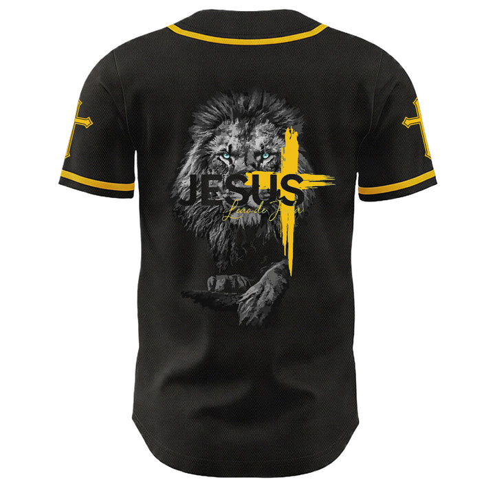 Christianartworkshop Unisex-Baseballtrikot mit Löwen-von-Judas-Jesus-Kreuz-Grafik - image 1