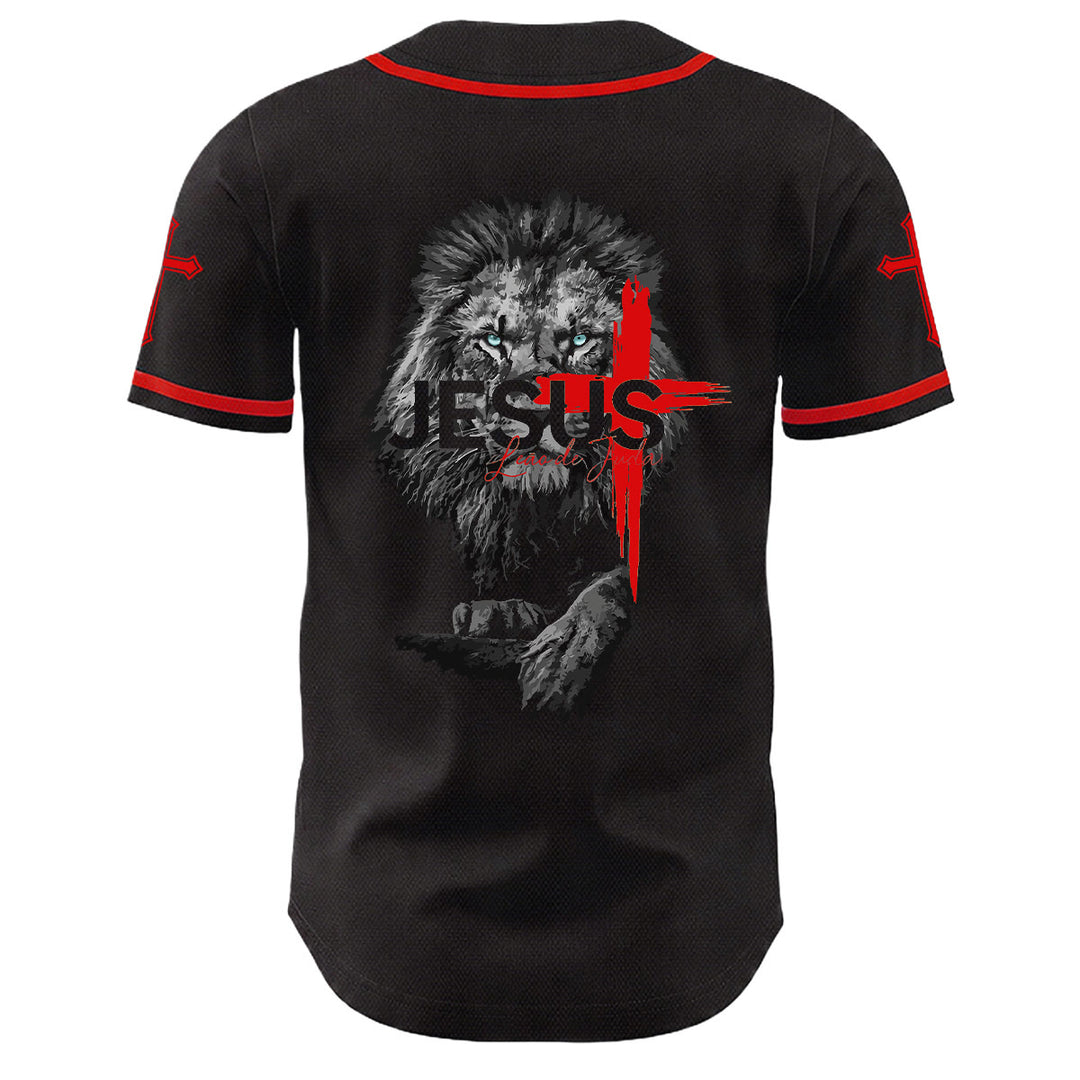 Christianartworkshop Unisex-Baseballtrikot mit Löwen-von-Judas-Jesus-Kreuz-Grafik - image 13