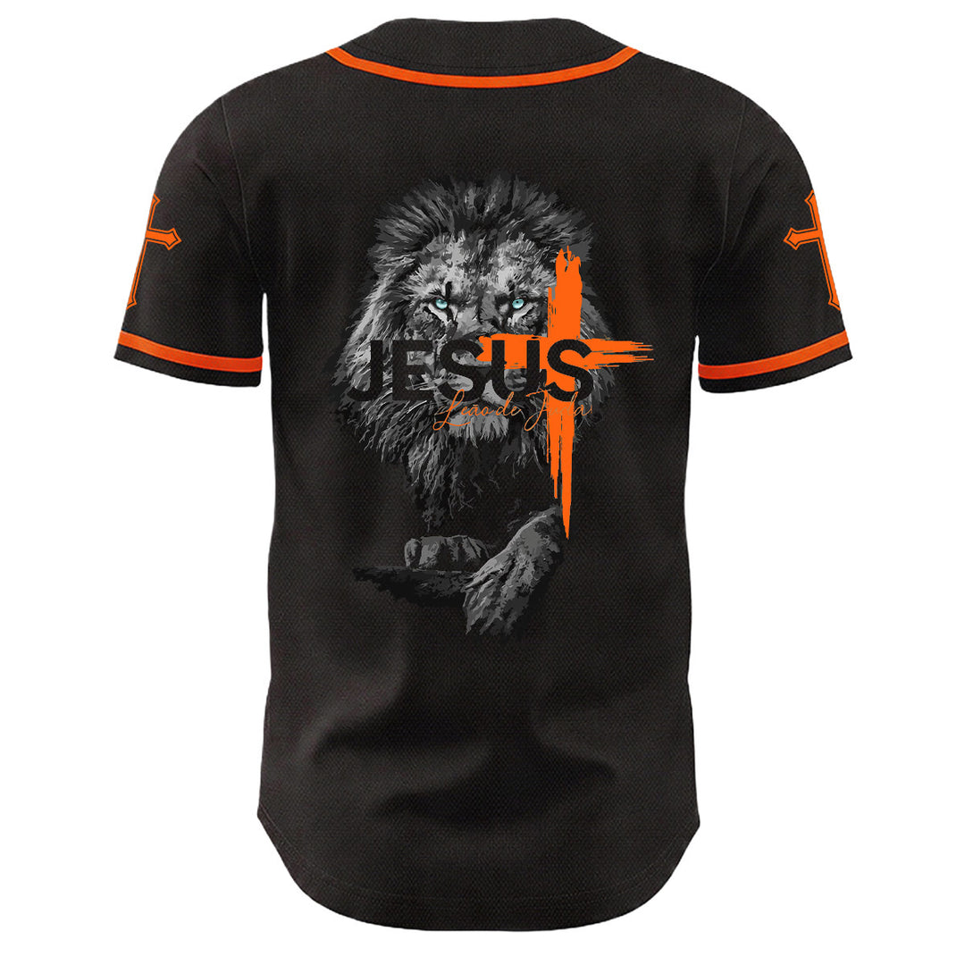 Christianartworkshop Unisex-Baseballtrikot mit Löwen-von-Judas-Jesus-Kreuz-Grafik - image 16
