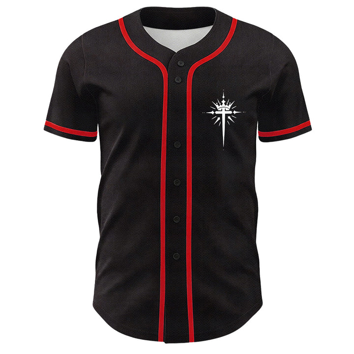 Christianartworkshop Yeshua Dornenkrone Kreuz Engelsflügel Unisex Baseballtrikot - image 14