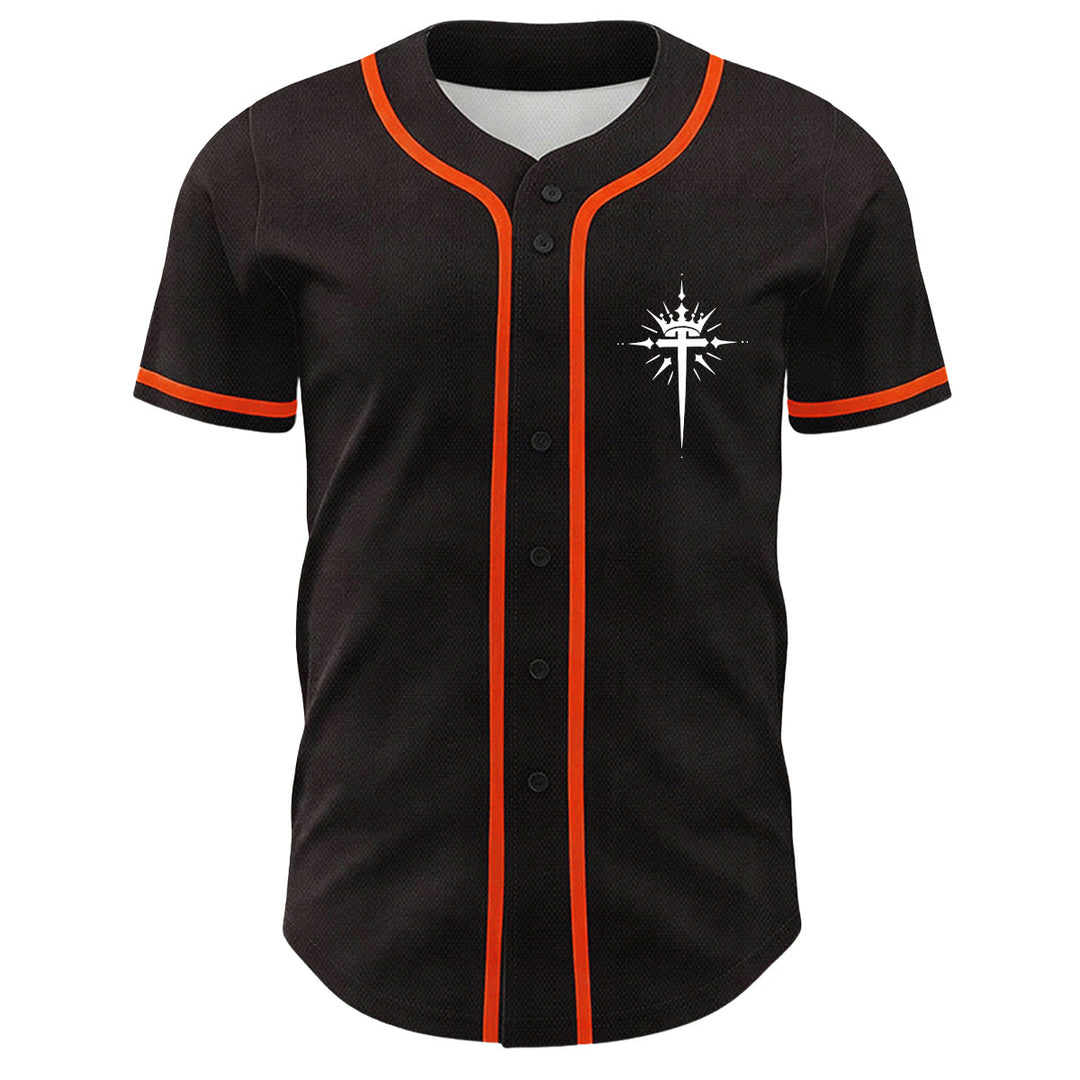 Christianartworkshop Yeshua Dornenkrone Kreuz Engelsflügel Unisex Baseballtrikot - image 17
