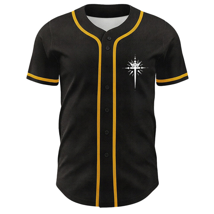 Christianartworkshop Yeshua Dornenkrone Kreuz Engelsflügel Unisex Baseballtrikot - image 5