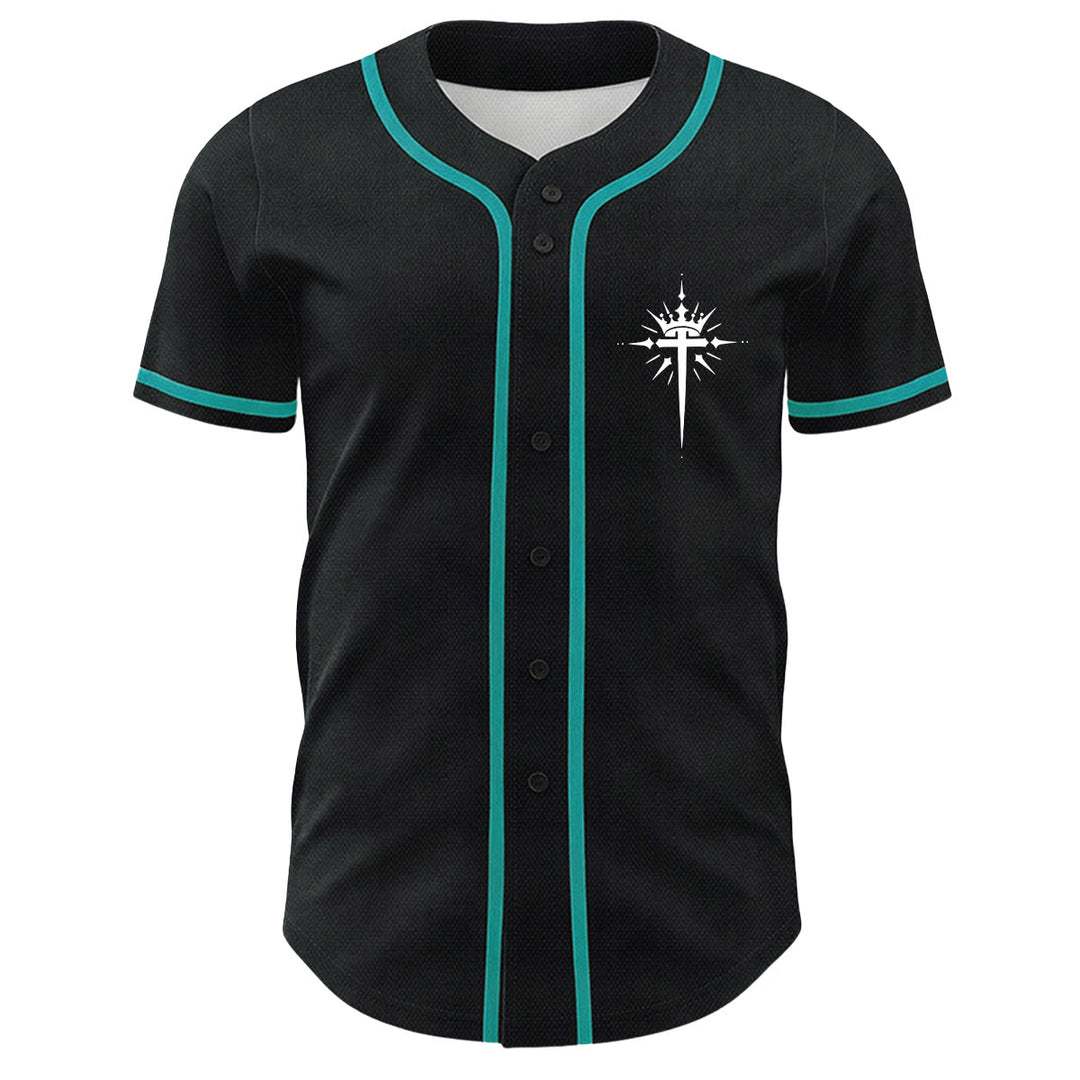Christianartworkshop Yeshua Dornenkrone Kreuz Engelsflügel Unisex Baseballtrikot - image 26