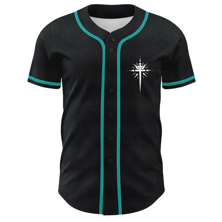 Christianartworkshop Yeshua Dornenkrone Kreuz Engelsflügel Unisex Baseballtrikot - image 26