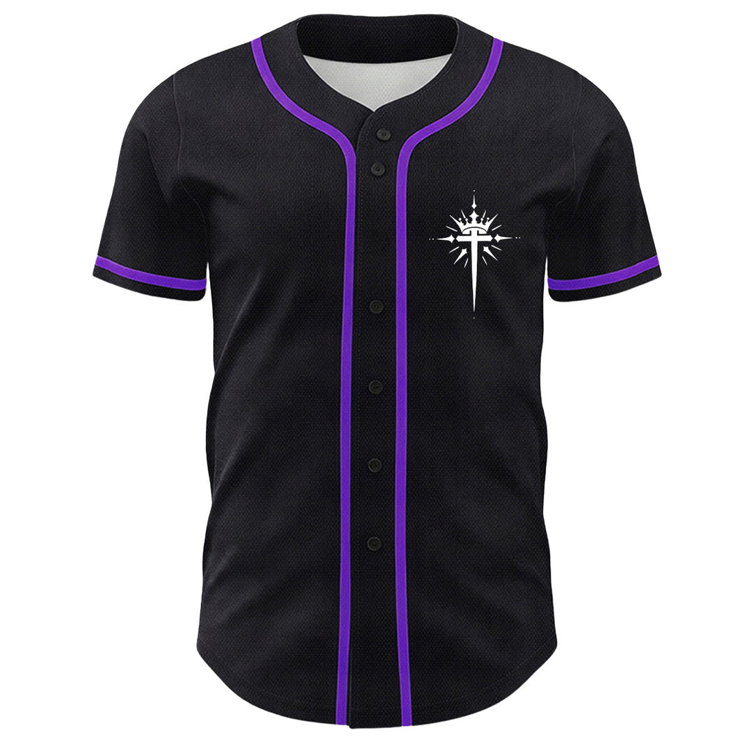 Christianartworkshop Yeshua Dornenkrone Kreuz Engelsflügel Unisex Baseballtrikot - image 23