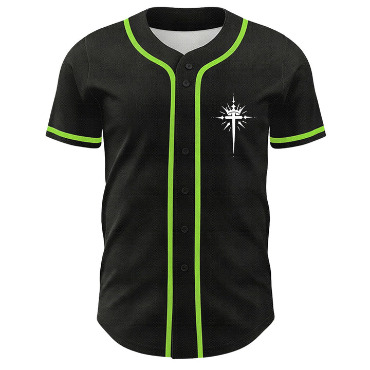 Christianartworkshop Yeshua Dornenkrone Kreuz Engelsflügel Unisex Baseballtrikot - image 20