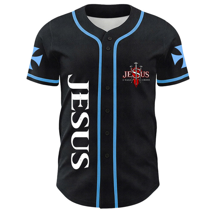 Christianartworkshop Jesus Löwe von Juda Zerrissenes Kratzer 3 Nägel Kreuz Unisex Baseballtrikot - image 8
