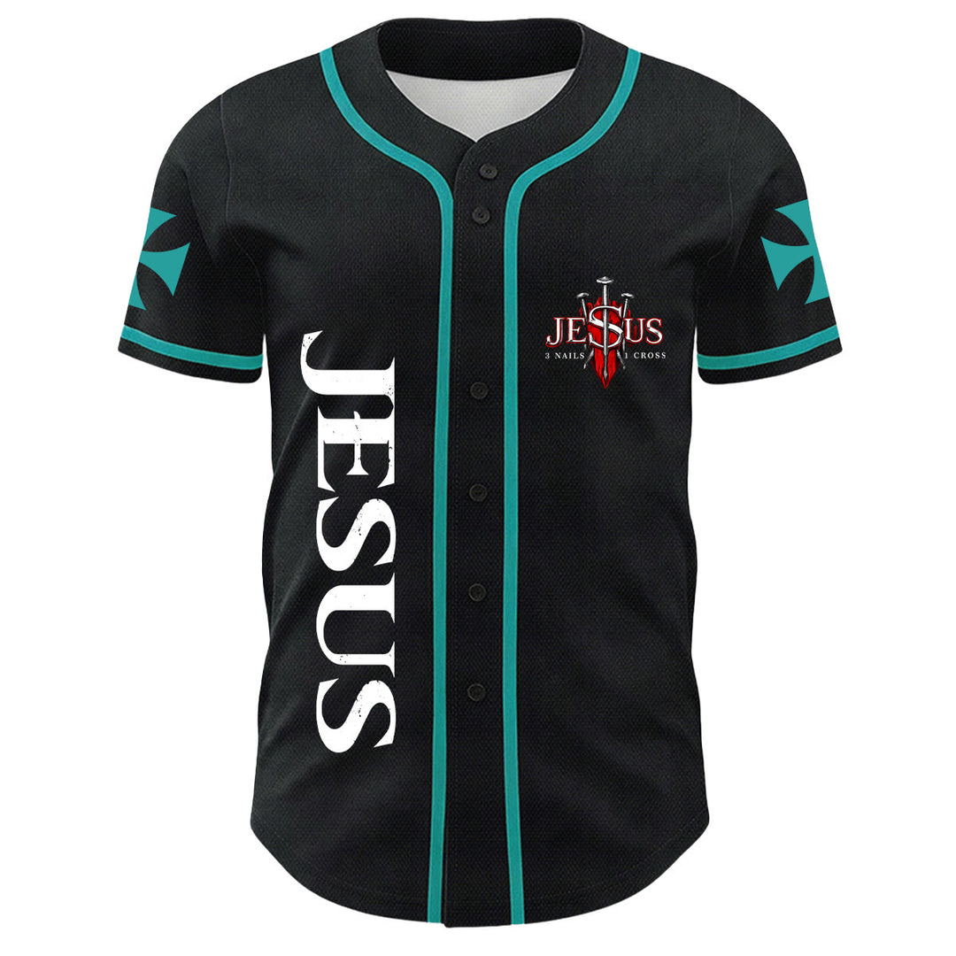 Christianartworkshop Jesus Löwe von Juda Zerrissenes Kratzer 3 Nägel Kreuz Unisex Baseballtrikot - image 26