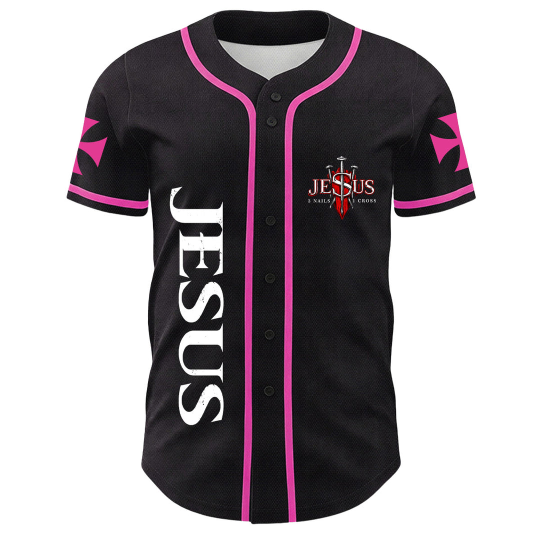 Christianartworkshop Jesus Löwe von Juda Zerrissenes Kratzer 3 Nägel Kreuz Unisex Baseballtrikot - image 14