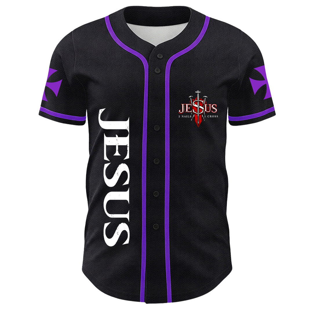 Christianartworkshop Jesus Löwe von Juda Zerrissenes Kratzer 3 Nägel Kreuz Unisex Baseballtrikot - image 23
