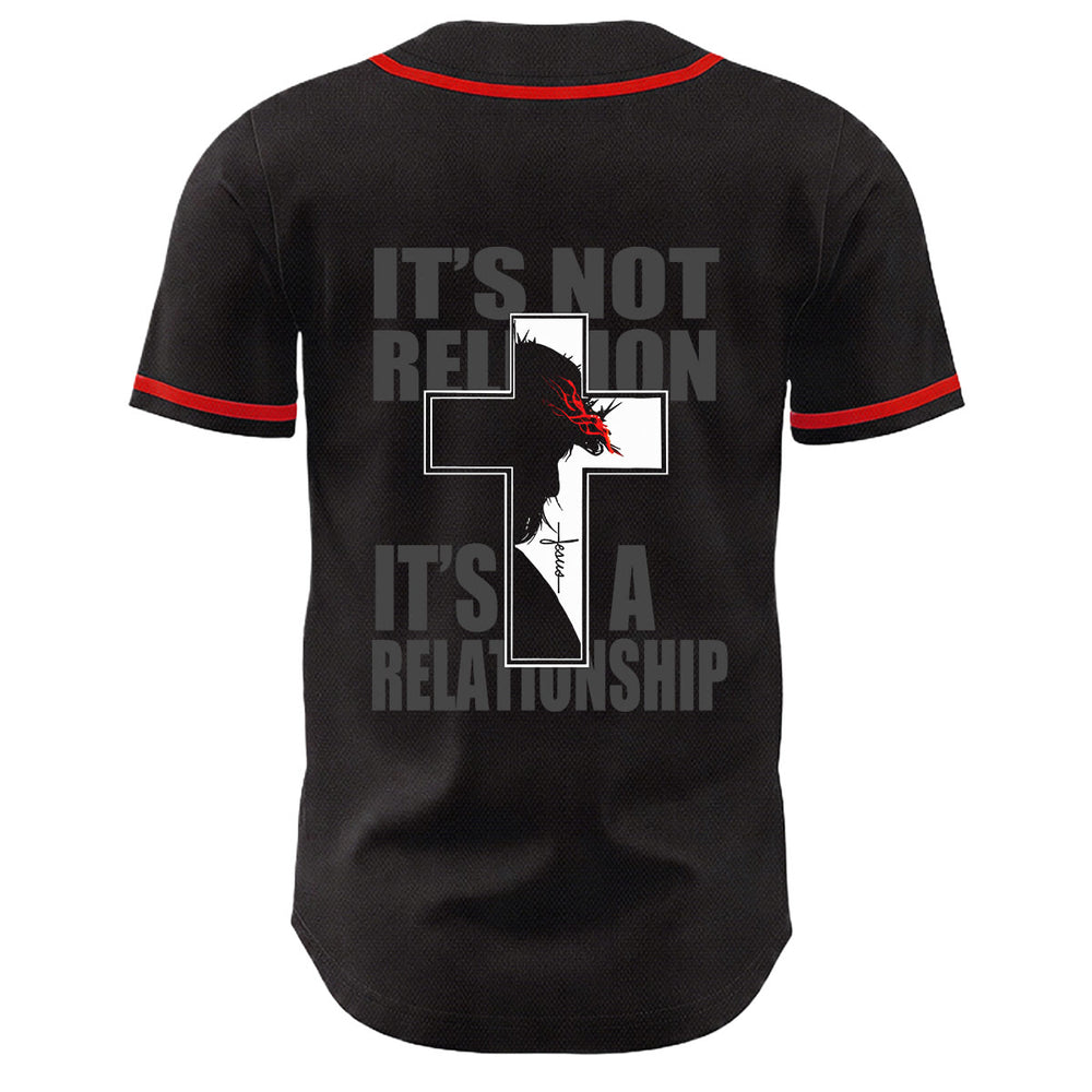 Baseballtrikot mit Motiv: Christliche Jungfrau Maria, Jesus, Kruzifix, Kreuz - image 1