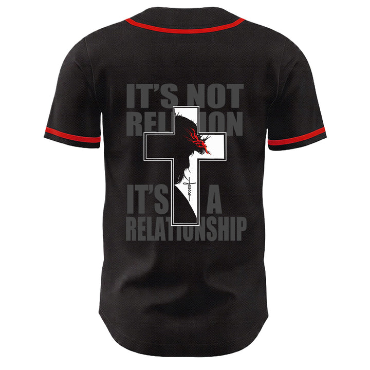 Baseballtrikot mit Motiv: Christliche Jungfrau Maria, Jesus, Kruzifix, Kreuz - image 1